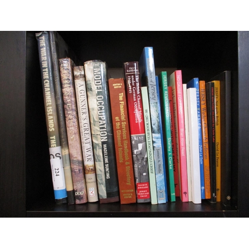 224 - A collection of books pertaining to Jersey