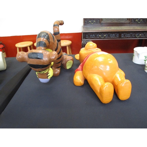 245 - Two resin models of Winnie the Pooh and Tigger