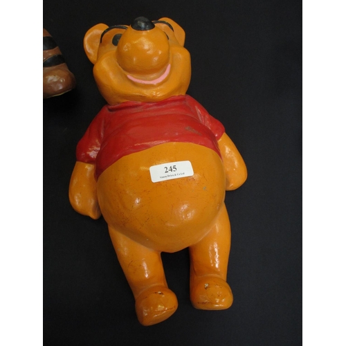 245 - Two resin models of Winnie the Pooh and Tigger