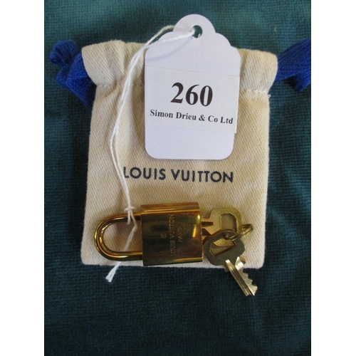 260 - A Louis Vuitton padlock