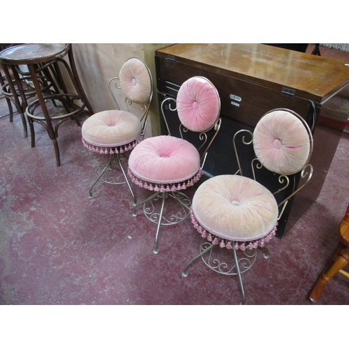 282 - Three 1970s boudoir chairs