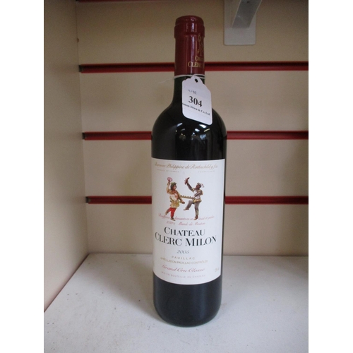 304 - A bottle of 2005 Le Chateau Clerc Milon, Pauillac