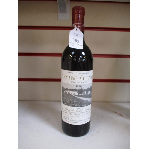 305 - A bottle of 1980 Domaine de Chevalier, Grave