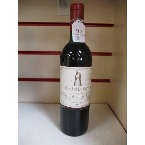 310 - A bottle of 1973 Chateau Latour