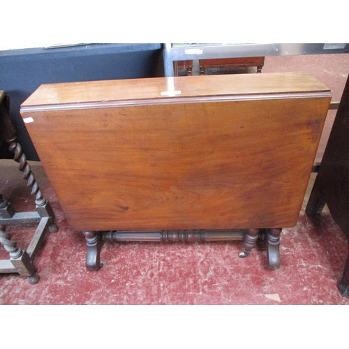 320 - A nineteenth century Walnut Sutherland tea table