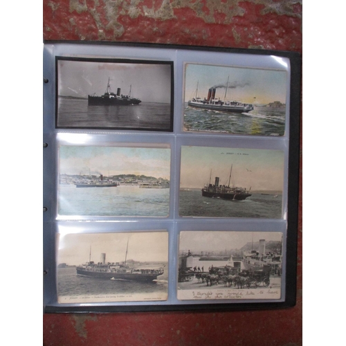 350 - An album containing approximately 200 postcards relating to shipping