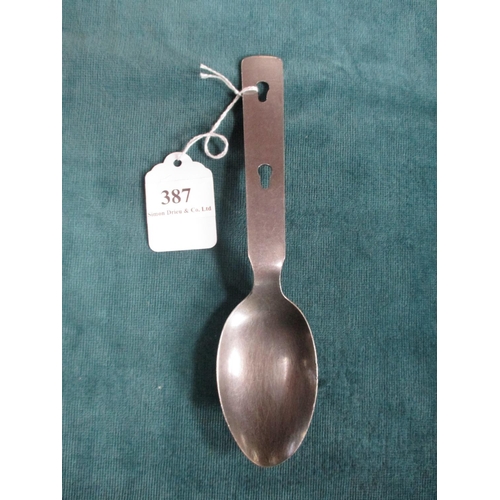 387 - A World War II German spoon fully maker marked with eagle and swastika