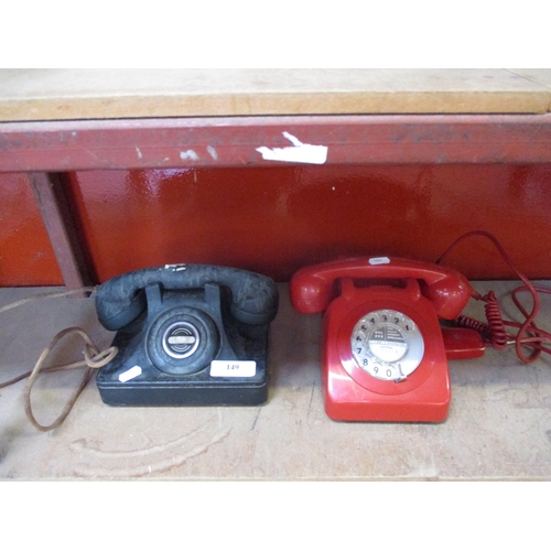 149 - Two vintage telephones