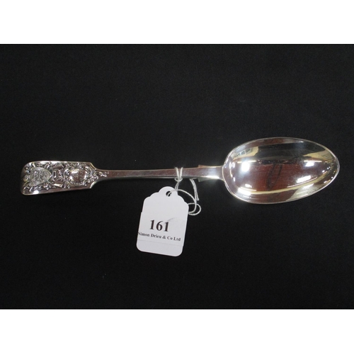 161 - A silver Jersey Militia prize shooting spoon