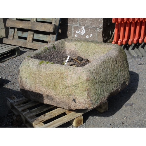 41 - A rectangular Jersey granite trough