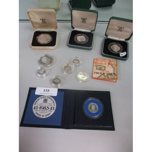 155 - A set of Jersey silver coins