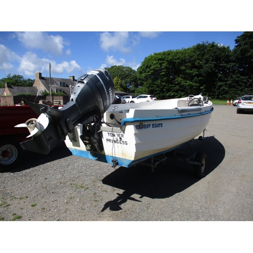 23 - A Red Bay 5 metre day boat JY1356 with Yamaha 50hp four stroke outboard engine and trailer