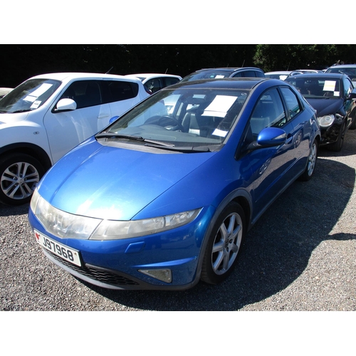 7 - A 2007 Honda Civic 1.8 MT five door hatchback (petrol/manual) J97968, odometer reading 50,015 miles