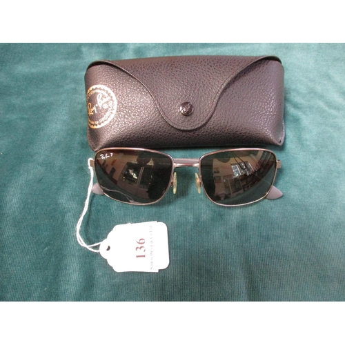 136 - A pair of Ray-Ban sunglasses complete with case