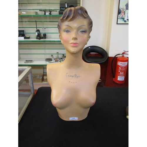 218 - A female mannequin 