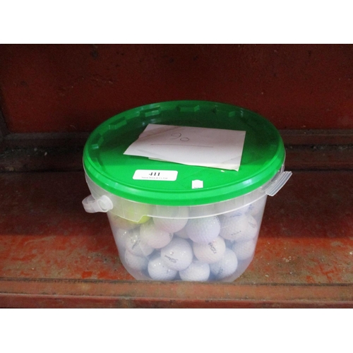 411 - Approximately ninety golf balls