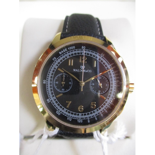 154 - A gentleman's Waldor & Co. Chrono 39 chronograph wrist watch with original box and documentation - n... 