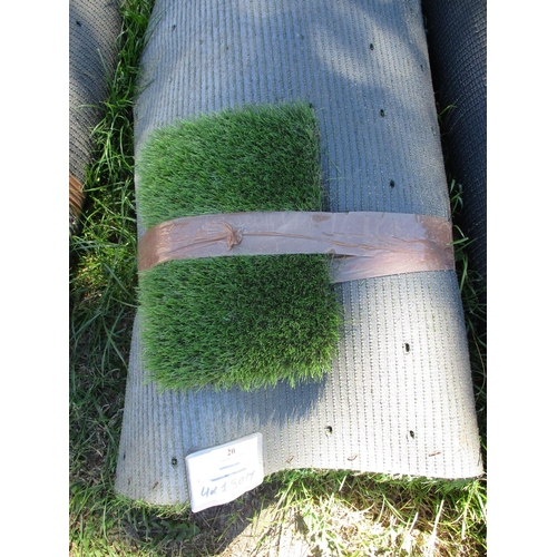 20 - A roll of artificial grass (4m x 1.5m) - new