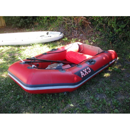 28 - A Bombard AX3 inflatable dinghy complete with paddles, pump and other accessories