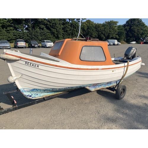 15 - An Orkney Long Liner 16 day boat 'Seeker' with Mariner 15hp four stroke outboard engine and trailer