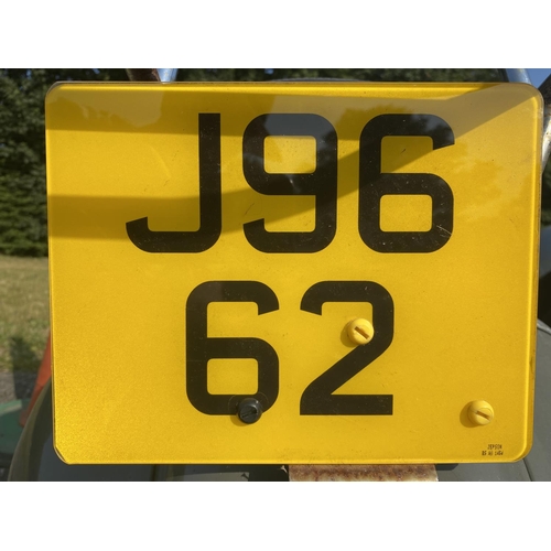 2 - J9662 - A four digit registration mark assigned to a scooter of insignificant value