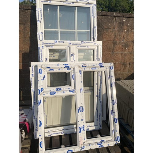 50 - Assorted UPVC double glazed windows - new