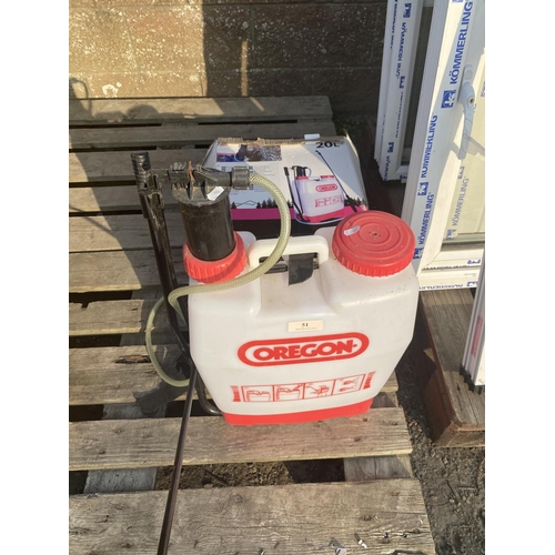 51 - An Oregon 20 litre knapsack sprayer