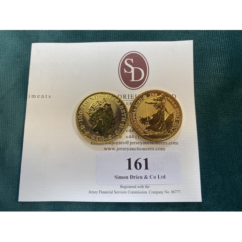 161 - Two 22 carat gold 1oz 