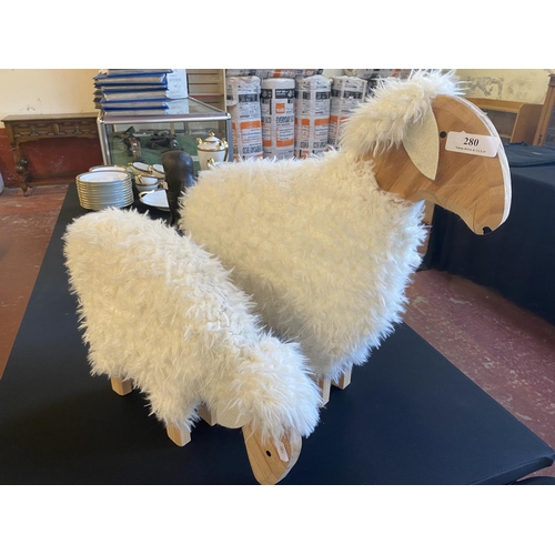 280 - Two contemporary models of sheep