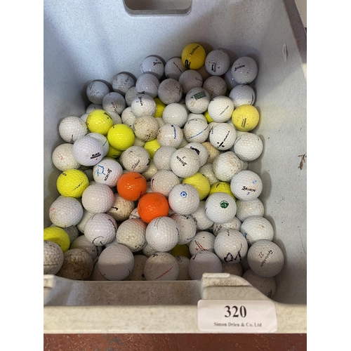 320 - A large accumulation of golf balls