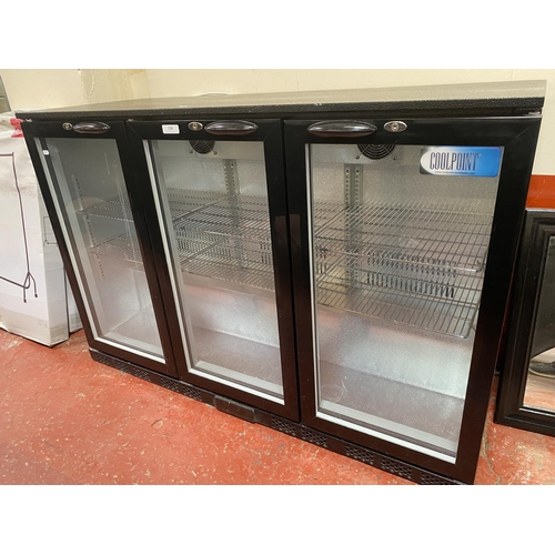 328 - A Coolpoint three door display bottle refrigerator