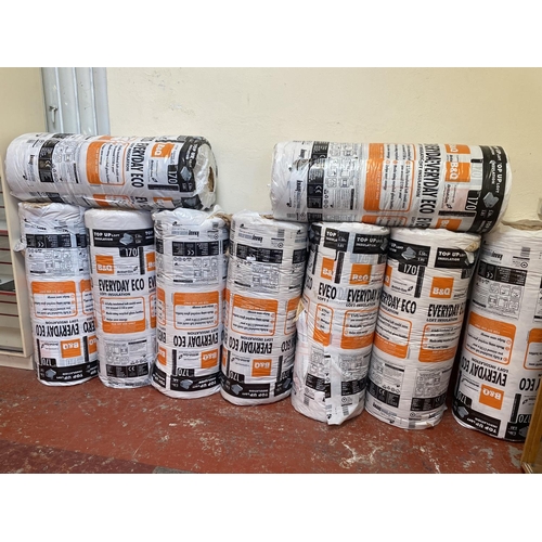 363 - Nine rolls of every day Eco loft insulation (thickness 170mm)