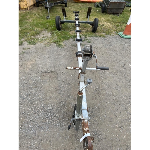 25 - A galvanised boat trailer