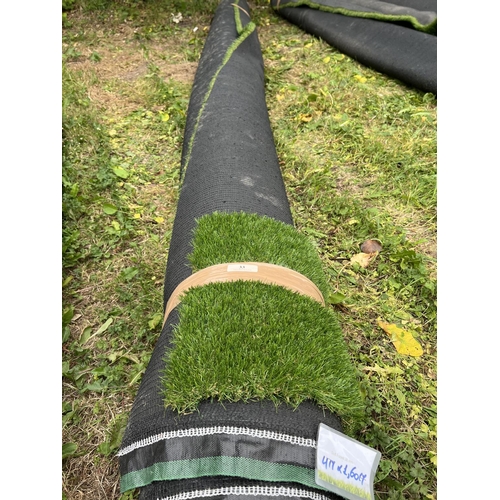 33 - A roll of Soft Forest 38mm artificial grass (4m x 1.6m) new