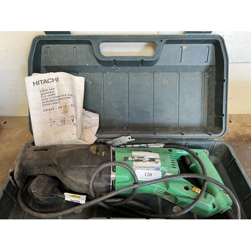 120 - A Hitachi 240 volt saber saw - Government of Jersey equipment