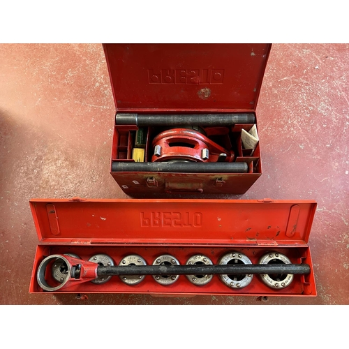 130 - Two Presto pipe threading kits - Government of Jersey equipment