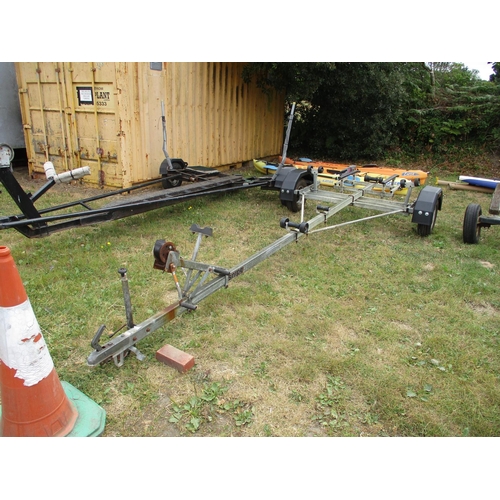 30 - A Snipe galvanised boat trailer - recent new wheels, tyres and hubs