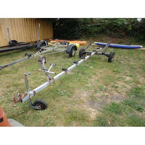 31 - A galvanised boat trailer