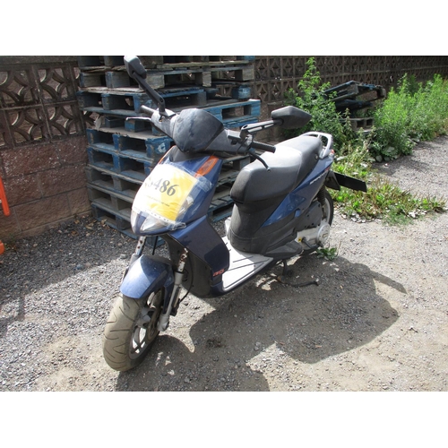 1 - J8486 - A four digit registration mark assigned to a scooter of insignificant value