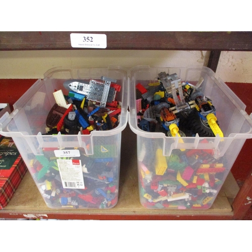 357 - A selection of Lego