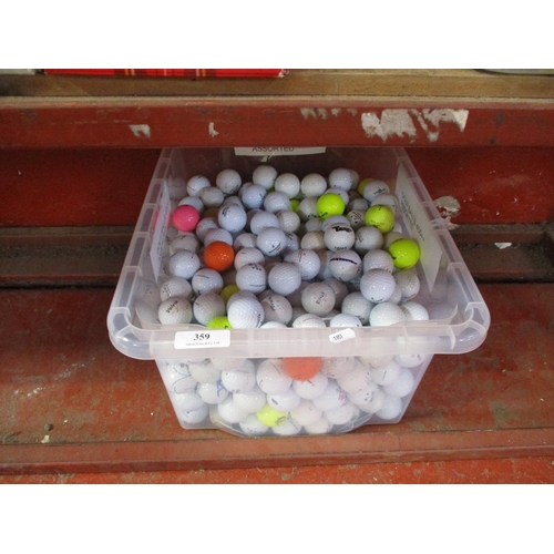 359 - A large quantity of golf balls (approximately 400)