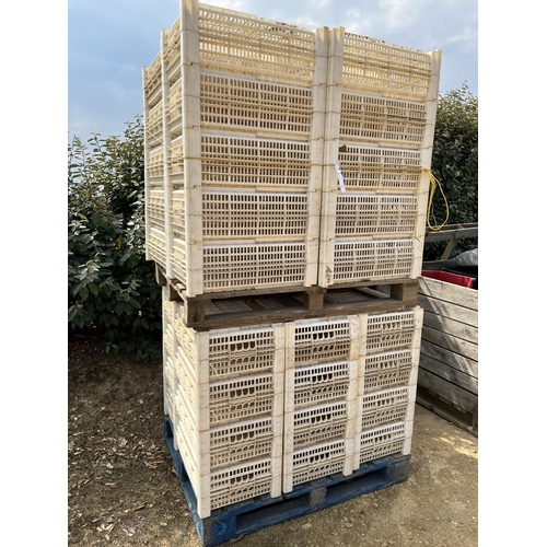 27 - A quantity of Curver white plastic stacking crates