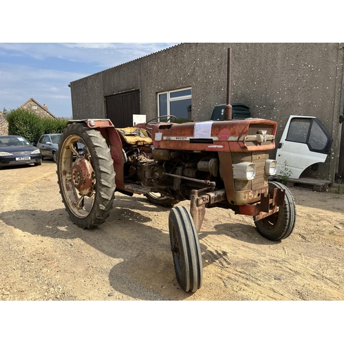 5 - A 1976 Massey Ferguson 135 Multi-Power tractor J52992, odometer reading 7,095 hours