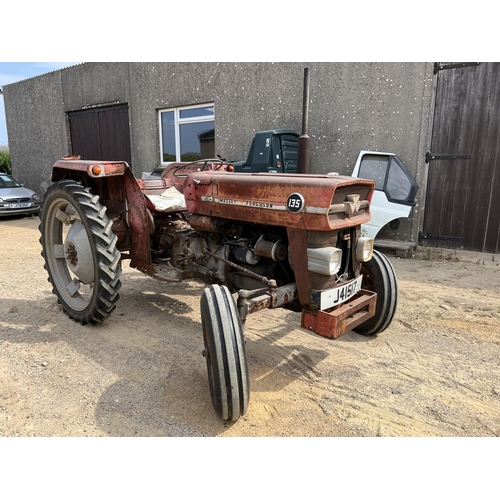 6 - A 1972 Massey Ferguson 135 Multi-Power tractor J41517, odometer reading 8,202 hours