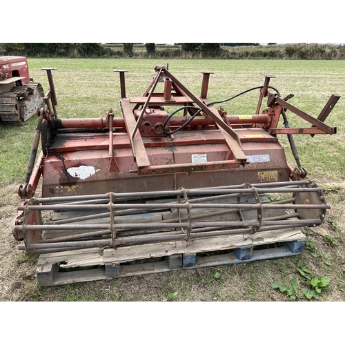 60 - A Kuhn EL80 rotavator fitted a packer roller