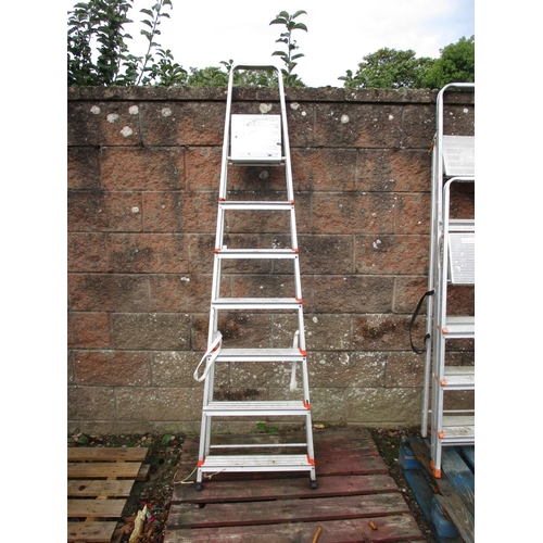 38 - A seven tread step ladder