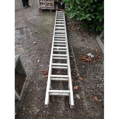 41 - A sixteen tread double extension ladder