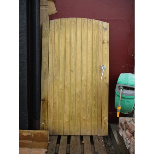 54 - A tongue and groove wooden gate