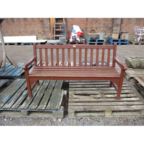 62 - A teak garden bench