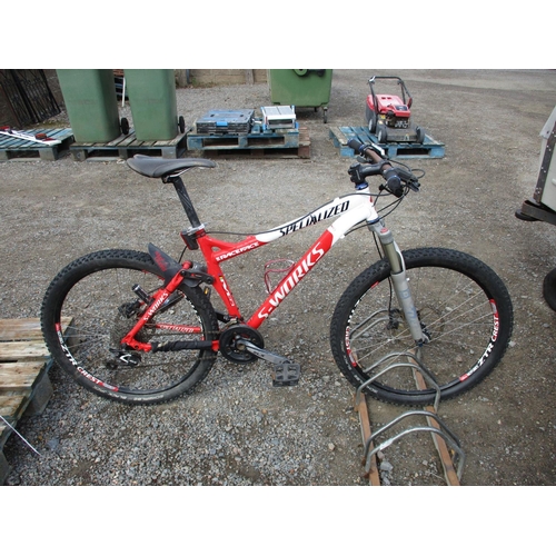 77 - A Specialized Works dual suspension bicycle